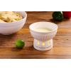 Mud Pie Circa Queso Cheese Dip Warming Stand, White, 4 1/2″ x 6″ dia