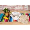 Mud Pie Circa Taco Salad Bowl and Towel Set, White, 5″ x 10″ dia