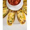 Mud Pie Circa White Integral Taco Holder, White, 3″ x 12″ dia