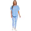 Mud Pie Claremont Women’s Knit Short Sleeve T-Shirt(Blue)