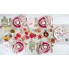 Mud Pie Colorful Berry Bowl Set, Blue 3 1/2″ X 5 1/2″ Dia(Pink)