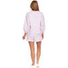 Mud Pie Conway Women’s French Terry Pullover Sweatshirt(Lilac Stripe)