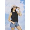 Mud Pie Dempsey Women’s Sleeveless Swing Tank Top(Black)