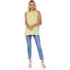 Mud Pie Dempsey Women’s Sleeveless Swing Tank Top(Lime)