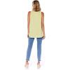 Mud Pie Dempsey Women’s Sleeveless Swing Tank Top(Lime)