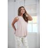 Mud Pie Dempsey Women’s Sleeveless Swing Tank Top(Pink)