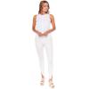 Mud Pie Dempsey Women’s Sleeveless Swing Tank Top(White)