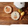 Mud Pie Felt Stacked Pumpkin Trivet; 8″ dia