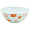 Mud Pie Fruit Bowl With Lid Set, Small 3″ X 7 1/4″ Dia | Large 3 3/4″ X 8 1/2″ Dia, Blue(Blue)