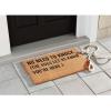 Mud Pie Funny Dog Coir Door Mat, Knock…