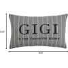 Mud Pie Gigi Striped Grandma Pillow
