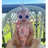 Mud Pie Girls Baby Swimsuit & Tutu Set(Rainbow)