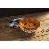 Mud Pie Halloween Stoneware Candy Bowl Dish, Pumpkin, 2 1/4″ x 8 3/4″ dia(Pumpkin)