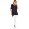 Mud Pie Houston Women’s Oversized Short Sleeve T-Shirt(Black)