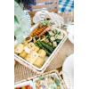 Mud Pie Hyacinth Basket Set, small baker 7″ x 11″ | large baker 13″ x 18 1/2″