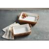 Mud Pie Hyacinth Basket Set, small baker 7″ x 11″ | large baker 13″ x 18 1/2″