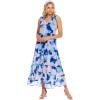 Mud Pie Indy Womens Sleeveless Maxi Dress(Abstract Lilac)