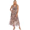 Mud Pie Indy Womens Sleeveless Maxi Dress(Tan)