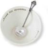 Mud Pie Just in Queso Dip Set, White