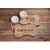 Mud Pie Jute Dog Bowl Mat, Woof(Woof)
