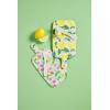 Mud Pie Lemon Melamine Board Set, board 11 1/4″ x 5 1/2″ | spreader 6″