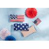 Mud Pie Lg Flag Hooked Wool Pillow; 12″ X 6″