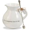 Mud Pie Margarita Pitcher Set, White(White)
