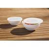 Mud Pie Melamine Bowl with Lid Set, White, 4.25″ x 8.25″ dia