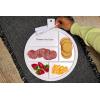 Mud Pie Melamine Charcuterie Board; board 15″ x 13″ dia | tongs 5 3/4″