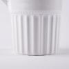Mud Pie Melamine Pitcher and Spoon Set, White, 31 oz