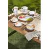 Mud Pie Melamine Pitcher and Spoon Set, White, 31 oz