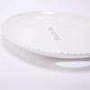 Mud Pie Melamine Serving Platter, White, 12″ x 18″