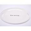 Mud Pie Melamine Serving Platter, White, 12″ x 18″