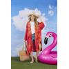 Mud Pie Men’s Women’s Striped Straw Fedora Hat(Pink)