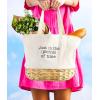 Mud Pie Picnic Basket, 16 1/2″ x 13 1/2″, WHITE