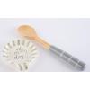 Mud Pie Rest Set of 2 Spoon Set, One Size(Cream Ruffle Oh Happy Day)
