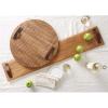 Mud Pie Round Oversized Wood Board 20″ dia, Brown