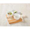 Mud Pie Salsa and Guacamole Serving Set of 2 with Spoons, White