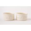 Mud Pie Salt & Pepper Cellar, Off-White, 6″ X 3.5″ dia(Cellar)