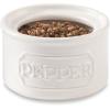 Mud Pie Salt & Pepper Cellar, Off-White, 6″ X 3.5″ dia(frustration_free)