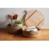 Mud Pie Scalloped Jute Basket Set, Brown