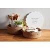 Mud Pie Scalloped Jute Basket Set, Brown