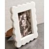Mud Pie Scalloped Marble Frame, Large, 5×7