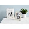 Mud Pie Scalloped Marble Frame, Small, 4×6