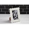 Mud Pie Scalloped Marble Frame, Small, 4×6