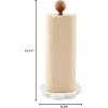 Mud Pie Scalloped Paper Towel Holder, White, 13″ x 6.5″ dia