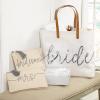 Mud Pie Silver Sequin Bride Tote Bag