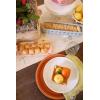 Mud Pie Strawberry Tray & Dip Set, Tray 4″ X 13″ | Cup 2″ X 3 1/2″ Dia | Spoon 5 1/2″