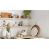 Mud Pie White/Wooden Loop Handle Board, Small, 16″ x 21″(White)