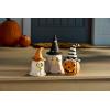 Mud Pie Witch Lantern, Pumpkin, 8.25″ x 3.75″(Orange Ghost)